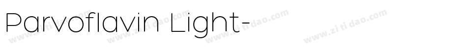 Parvoflavin Light字体转换